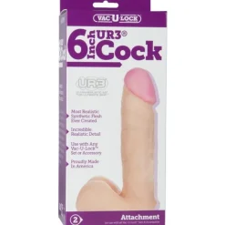 DOC Johnson VAC-U-LOCK 6' Ultraskin Cock