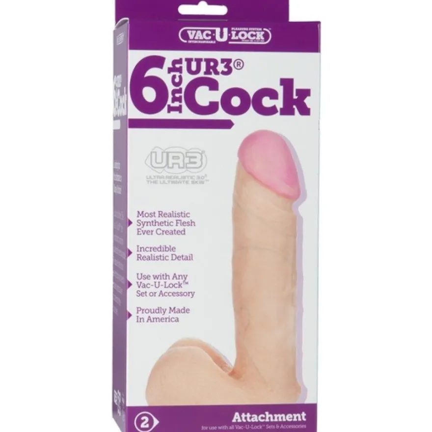 DOC Johnson VAC-U-LOCK 6' Ultraskin Cock