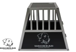 Doghead Hundetransportbox Alu 55x65x55 Eco Neu Hundebox Hundekäfig Transportbox Auto