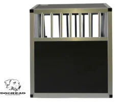 Doghead Hundetransportbox Alu 55x65x55 Eco Neu Hundebox Hundekäfig Transportbox Auto