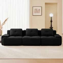 Dolamaní Boneless Modulares 3-Sitzer-Sofa Cord, Montagefrei, Tiefersitz