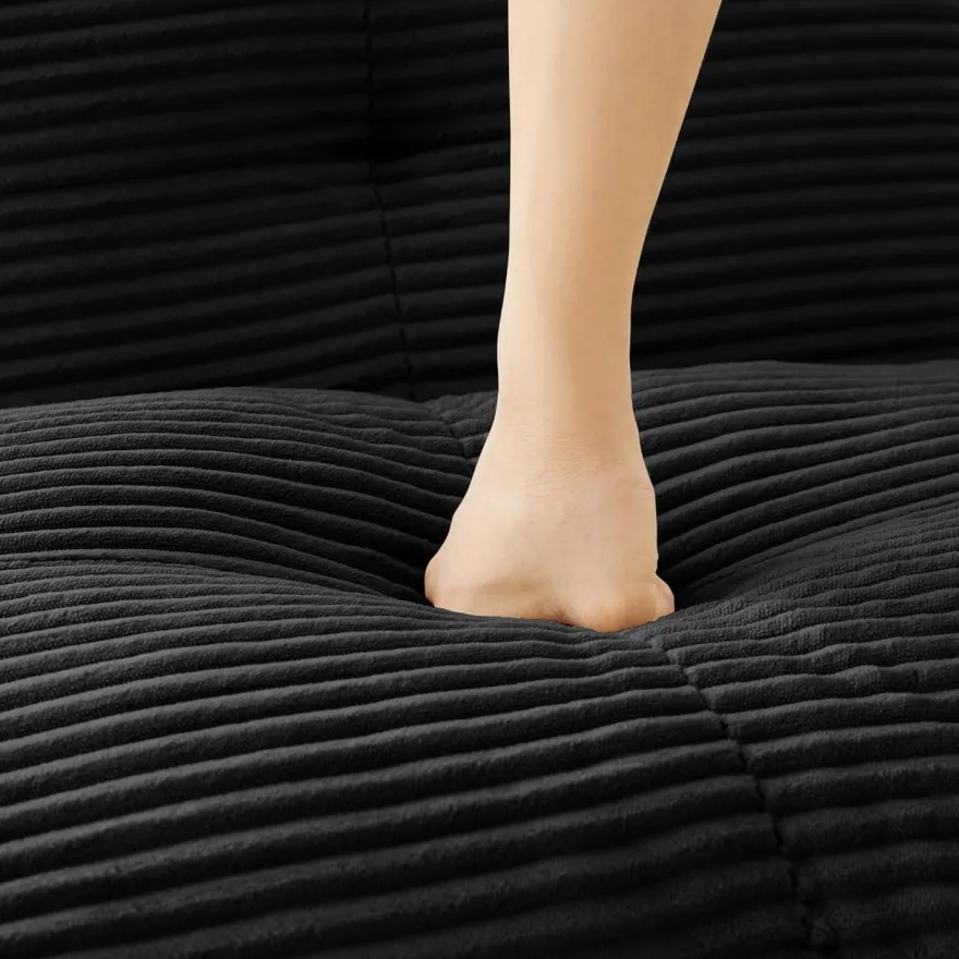 Dolamaní Boneless Modulares 3-Sitzer-Sofa Cord, Montagefrei, Tiefersitz