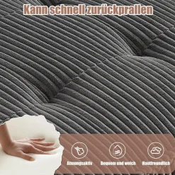 Dolamaní 308 cm 6-Sitzer Sofa aus Cordstoff, flexibel als U-Form, L-Form oder