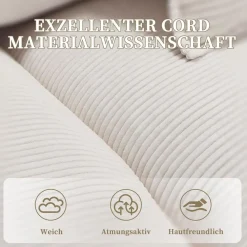 Dolamaní Polstersofa 2-Sitzer Couch mit gepolsterten Armlehnen und Beinen