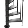 Dolle Spindeltreppe Calgary Anthrazit 244,8-280,8cm Geschosshoehe Ø120cm