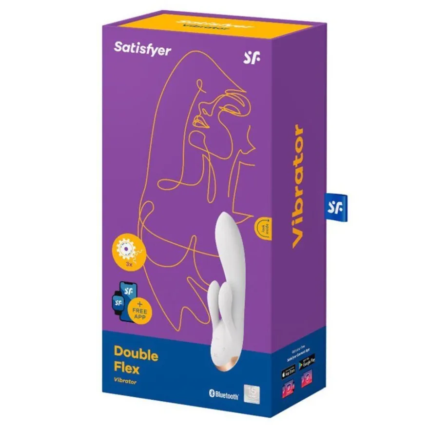 DOPPEL-FLEX-VIBRATOR-APP - WEISS