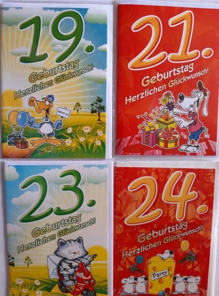 1 Doppelkarte Umschlag Geburtstagskarte, Grußkarte Teenager Teens + Twens