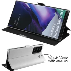 doupi Flip Case Samsung Note 20 Ultra Magnet Cover Aufstellbar Ständer Schutz Hülle