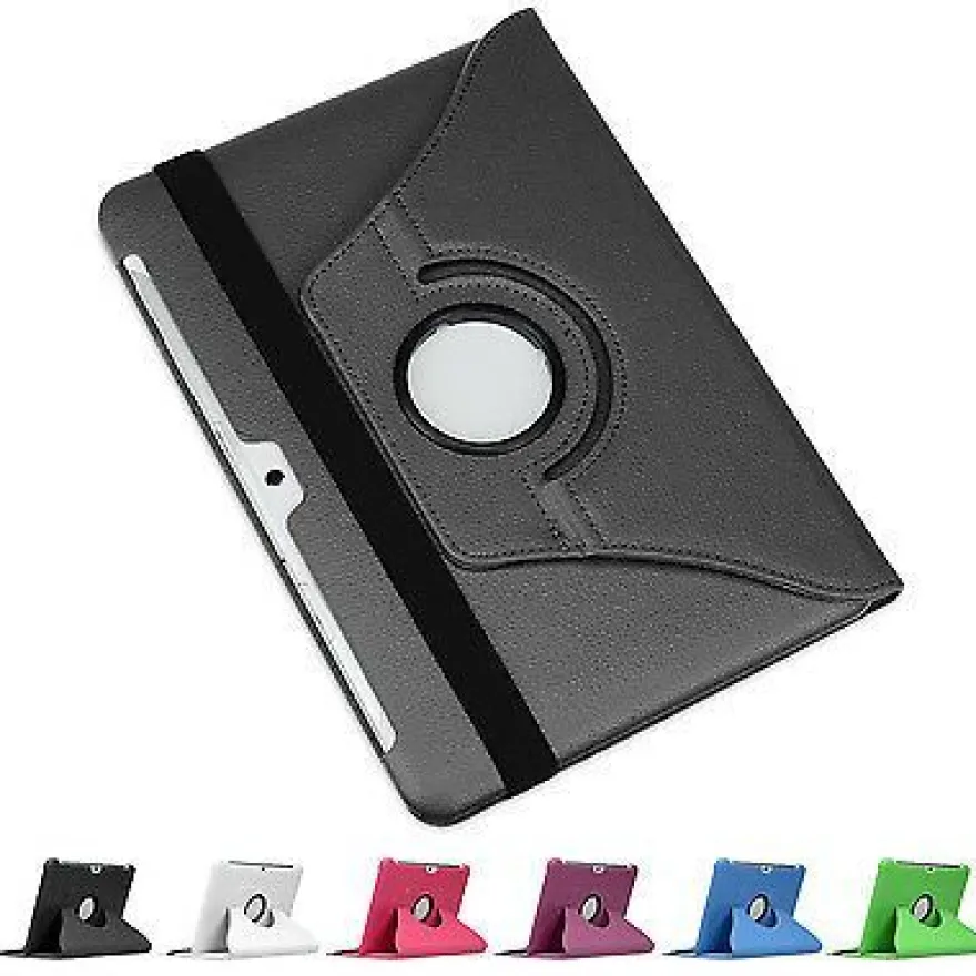 doupi 360 Grad Hülle Samsung Tab 2 7 / 10,1 Kunstleder Cover Case Ständer Etui Tasche