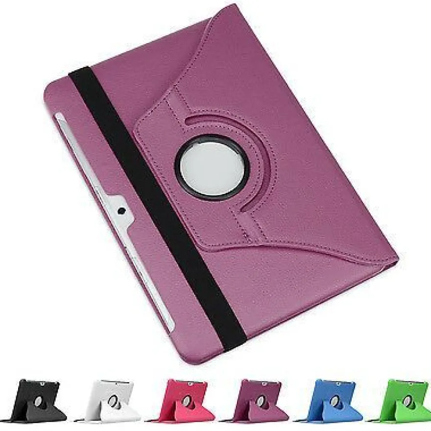 doupi 360 Grad Hülle Samsung Tab 2 7 / 10,1 Kunstleder Cover Case Ständer Etui Tasche