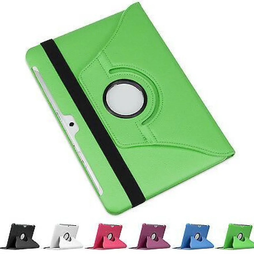 doupi 360 Grad Hülle Samsung Tab 2 7 / 10,1 Kunstleder Cover Case Ständer Etui Tasche