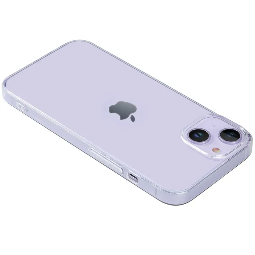 doupi Ultra Slim Case iPhone 14 Plus 6,7 TPU Clear Schutzhülle Skin Cover Transparent