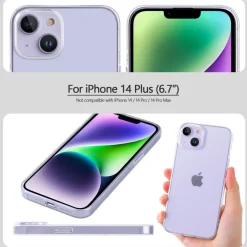 doupi Ultra Slim Case iPhone 14 Plus 6,7 TPU Clear Schutzhülle Skin Cover Transparent