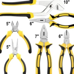 DOWELL 24-teiliges Hausbesitzer-Werkzeug-Set mit tragbarer Werkzeugtasche