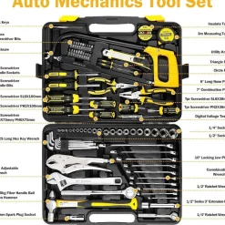 DOWELL 85-teiliges Werkzeugset für Kfz-Mechaniker - Komplettset für Auto