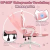 Dowinx Gaming Stuhl rosa Katze Edition mit Lendenstütze