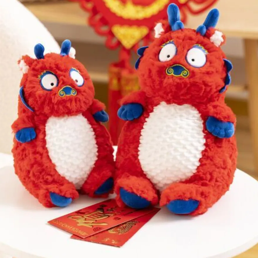 Drache Plüschtiere Glückssymbol Flauschig Und Liebenswert Plüsch Spielzeug
