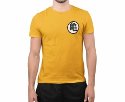 Dragon Ball Son Goku Kaio Kame Symbol Distressed Kampfanzug orange T-Shirt