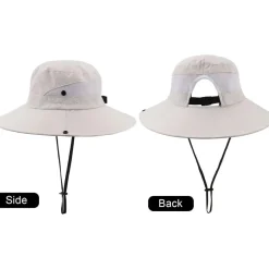 Dreshow Damen Sonnenhut UV-Schutz Hut faltbar Mesh breite Krempe für Strand