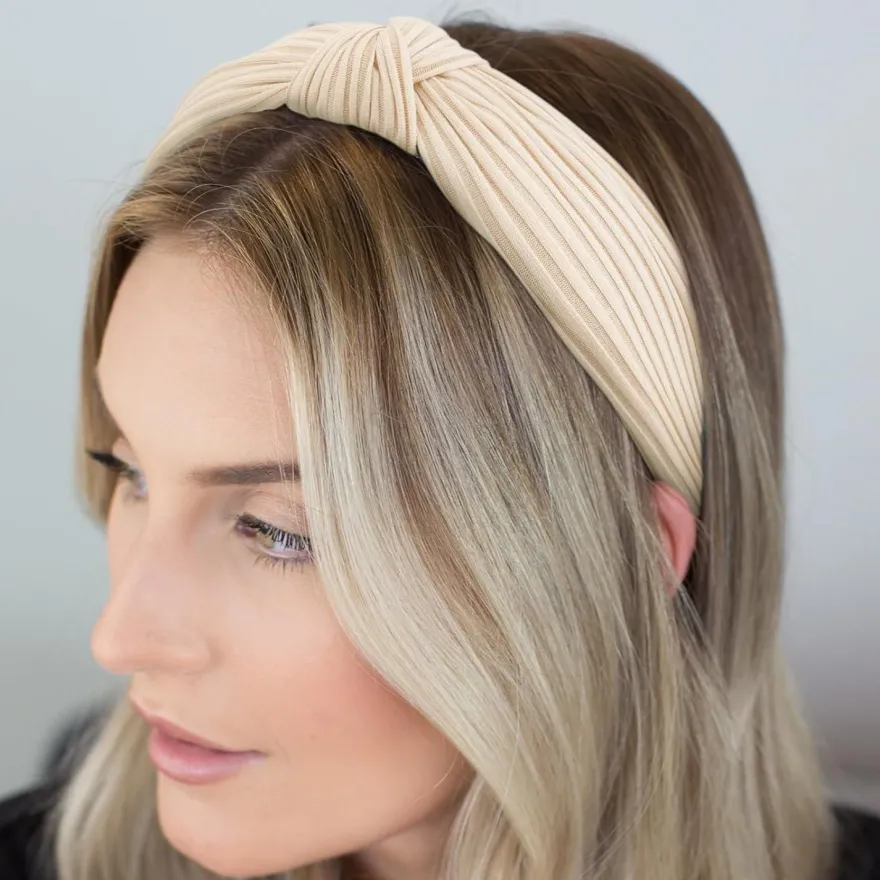 Dreshow Haarreifen Damen Mädchen Boho Stirnband 4er Pack breit Knoten