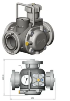Druckbegrenzungsventil Storz B DIN 14380 bis 16 bar Feuerwehr THW Manometer