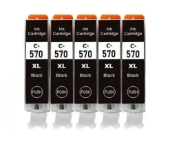 Druckerpatronen kompatibel mit Canon PGI-570 XL + CLI-571 XL bk, c, m, y, gy
