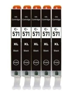 Druckerpatronen kompatibel mit Canon PGI-570 XL + CLI-571 XL bk, c, m, y, gy