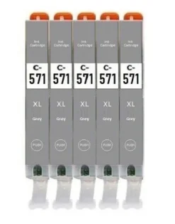 Druckerpatronen kompatibel mit Canon PGI-570 XL + CLI-571 XL bk, c, m, y, gy