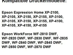 4 Druckerpatronen kompatibel mit Epson 603 XL black, cyan, magenta, yellow Seestern