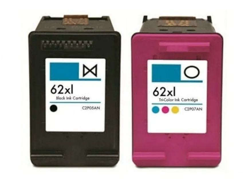 Druckerpatronen Set kompatibel zu HP 62 XL black + color