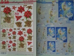 3D SchneideBogen Heft Le Suh : Weihnachten Weihnachtsstern & Dekoration....