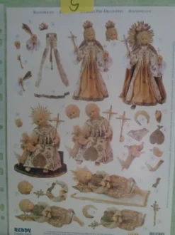 3D Stanzbogen Reddy Engel Rauschgoldengel Vintage Nostalgie Felicitas Kreutzer