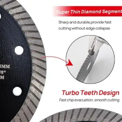 DT-DIATOOL Diamant-Sägeblatt 230mm 10 Stück - Superdünne Fliesenschneidescheibe
