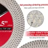 DT-DIATOOL Diamant-Trennscheibe 105mm, 5er-Set für Fliesen, Keramik, Marmor