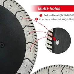 DT-DIATOOL Diamant Trennscheibe 5er Set 125mm M14 für harte Materialien