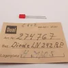 Dual 274767 LED LN 242 RP rot Anzeige (6er Set) C802 C808 Kassettendeck NOS
