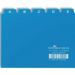 Durable Karteikartenregister A-Z blau