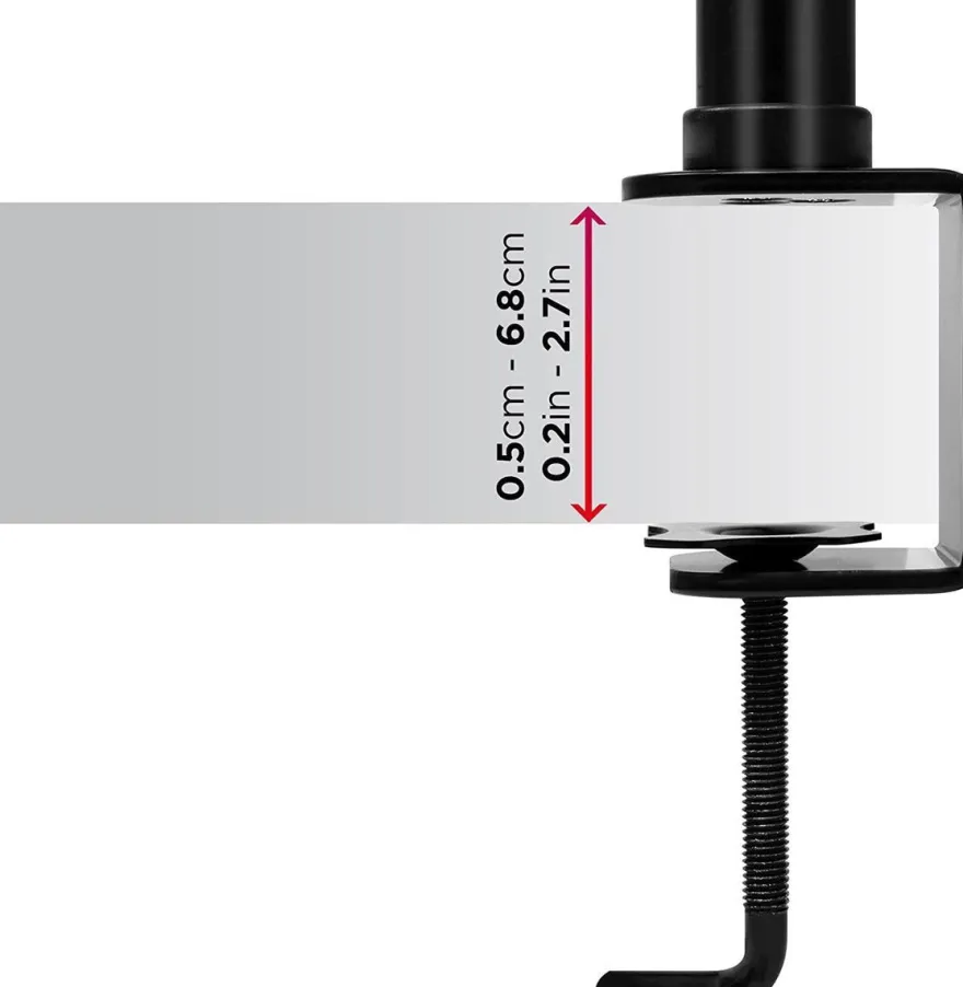 Duronic DMT152 Monitorhalterung 2 Bildschirme höhenverstellbar stabil