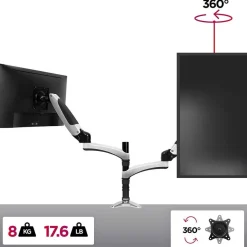 Duronic DM651X2 Monitorhalterung 1 Monitor bis 27 Zoll VESA 75/100