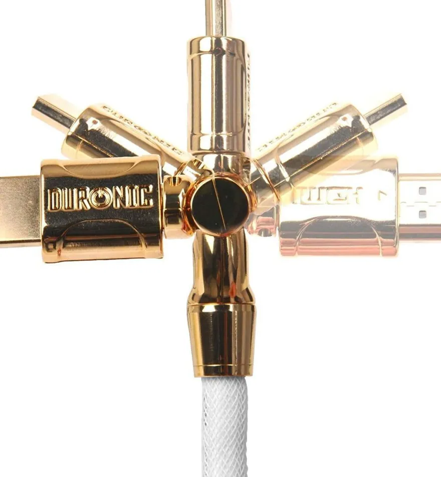 Duronic HDC01 HDMI-Kabel 5m 24K Goldkontakte High-Speed 1080p 4K kompatibel