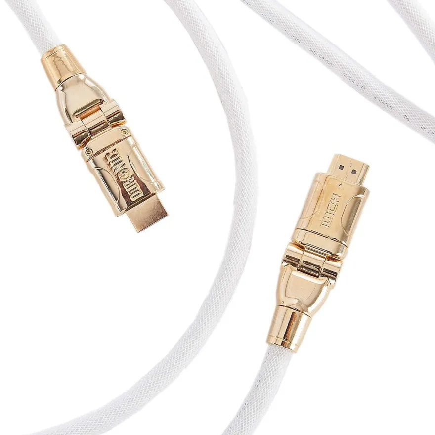 Duronic HDC01 HDMI-Kabel 5m 24K Goldkontakte High-Speed 1080p 4K kompatibel