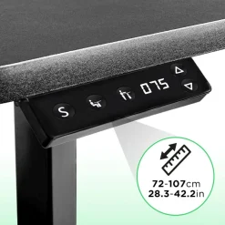 Duronic TM04F Höhenverstellbarer Schreibtisch 71x56cm Sitz-Steh-Tisch