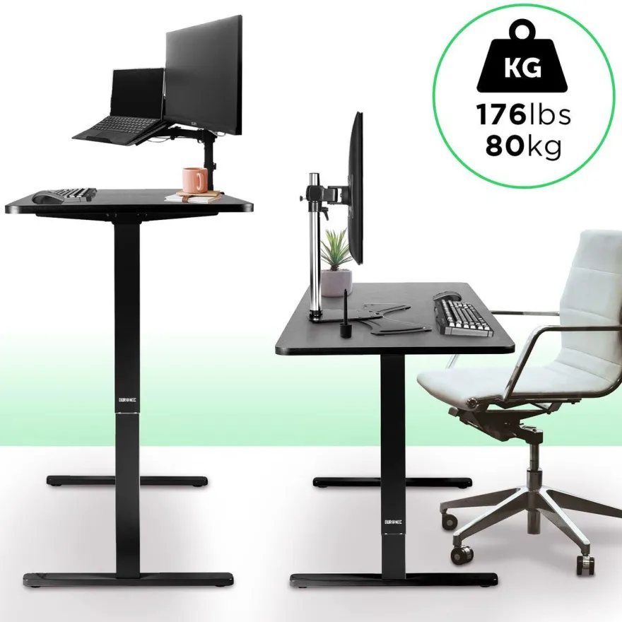 Duronic TM04F Höhenverstellbarer Schreibtisch 71x56cm Sitz-Steh-Tisch