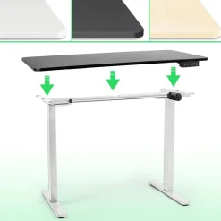 Duronic TM12 GY Tischgestell Höhenverstellbar bis 120 cm für Computertisch