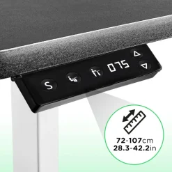 Duronic TM12 GY Tischgestell Höhenverstellbar bis 120 cm für Computertisch