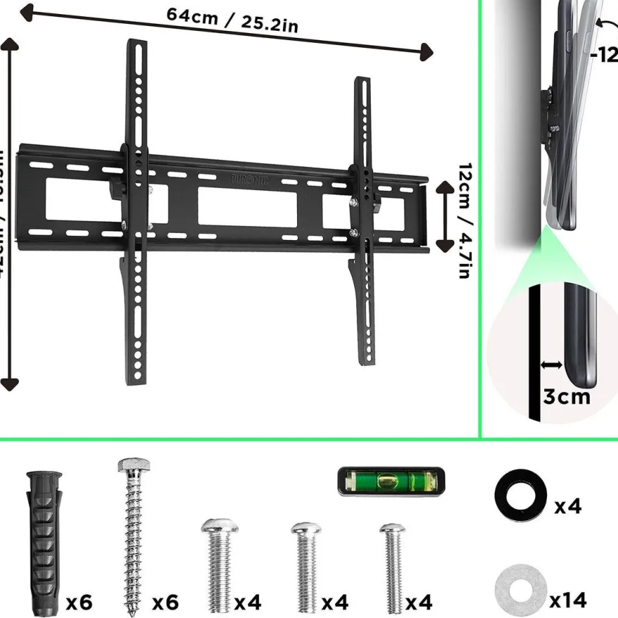 Duronic TVB123M Wandhalterung TV 60