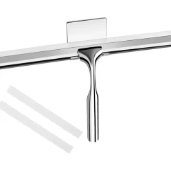 Duschabzieher Edelstahl Silikonlippe 25cm Duschwischer Ohne Bohren