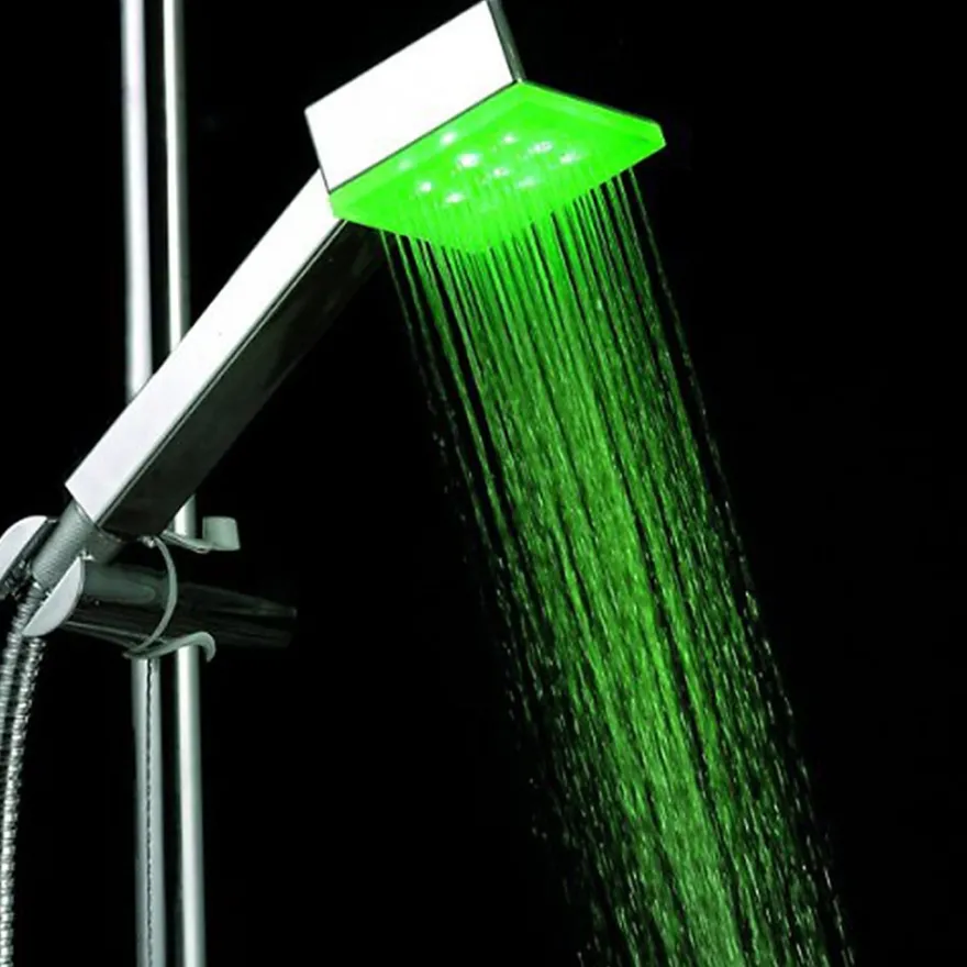 Duschbrause Brausekopf Duschkopf Dusche beleuchtet mit LED-Technik Farbwechsel