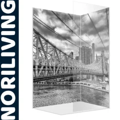 Duschrückwand Duschrückwände Ecklösung Alu Wandverkleidung Skyline Manhattan 360