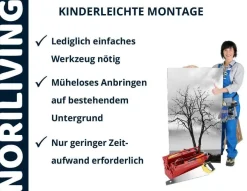 Duschrückwand Duschrückwände Ecklösung Alu Wandverkleidung Baum und See 385